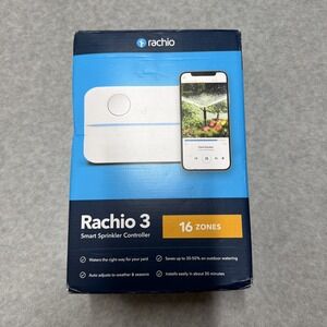 Rachio 3 Wi-Fi Smart Sprinkler Controller 16 ZONE Remote Irrigation Control